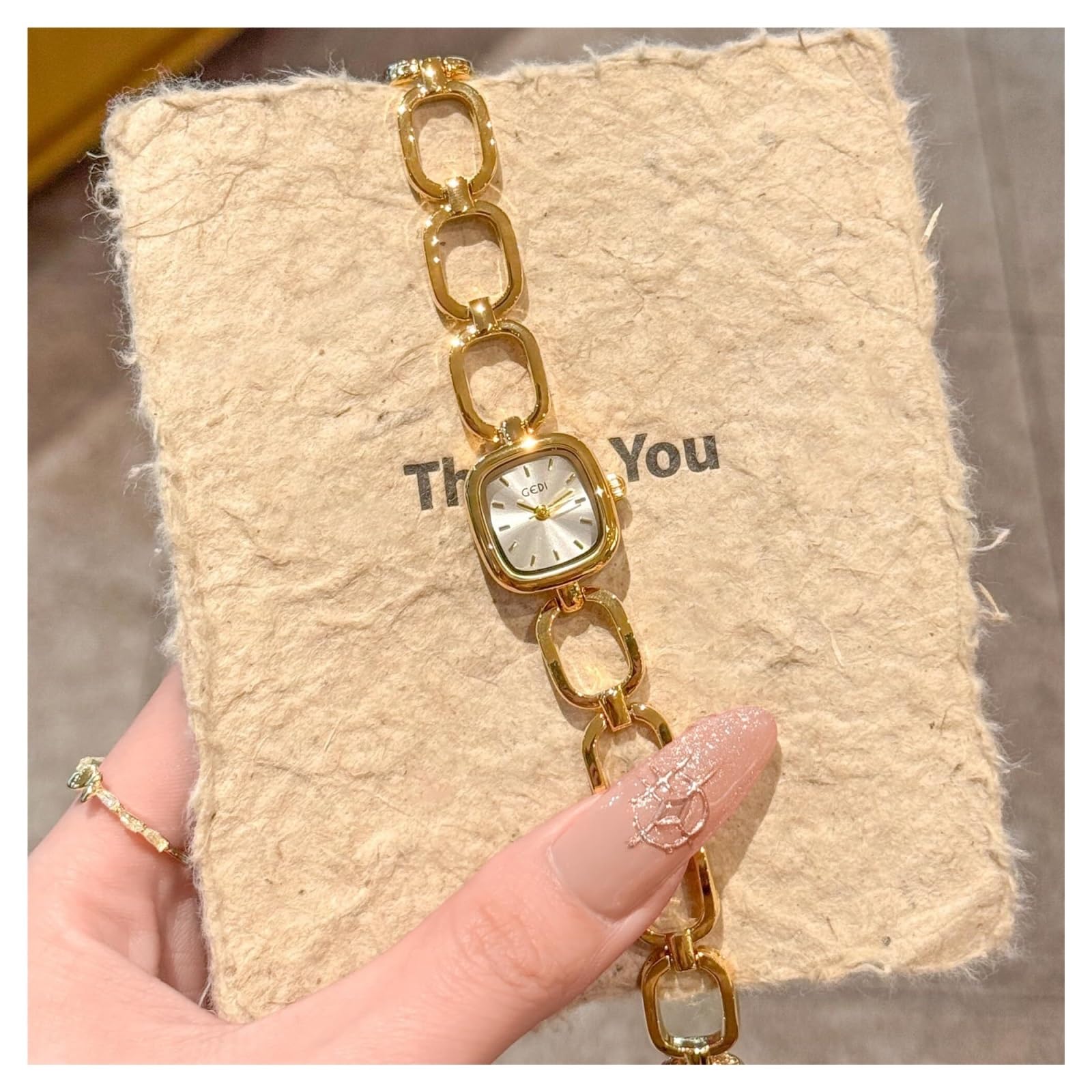 Relojes Petite Vintage Cuadrado Analógico de Cuarzo