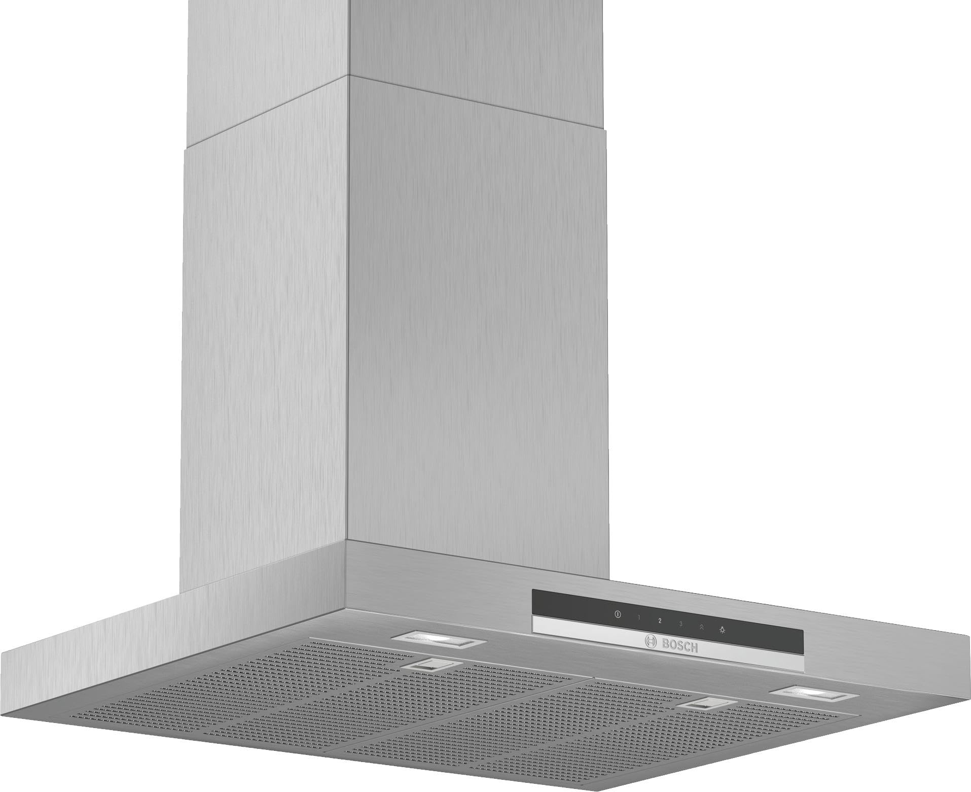 Bosch - Campana Extractora Decorativa de Pared, 60 cm, Serie 4, TouchControl, Iluminación LED, Acero Inoxidable, DWB67IM50