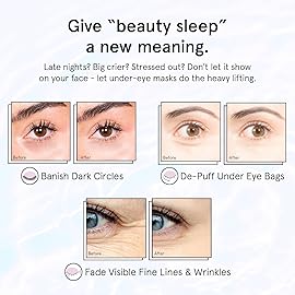 grace & stella Retinol Under Eye Patches for Puffy Eyes & Dark Circles - Restoring Gel Under Eye Masks with Hyaluronic Acid - Christmas Gifts for Teens, Birthday Gifts for Women (Purple, 24 Pairs)