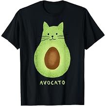 Avocato Funny Cute Cat Avocado Vegan and Cat Owner Kitten T-Shirt