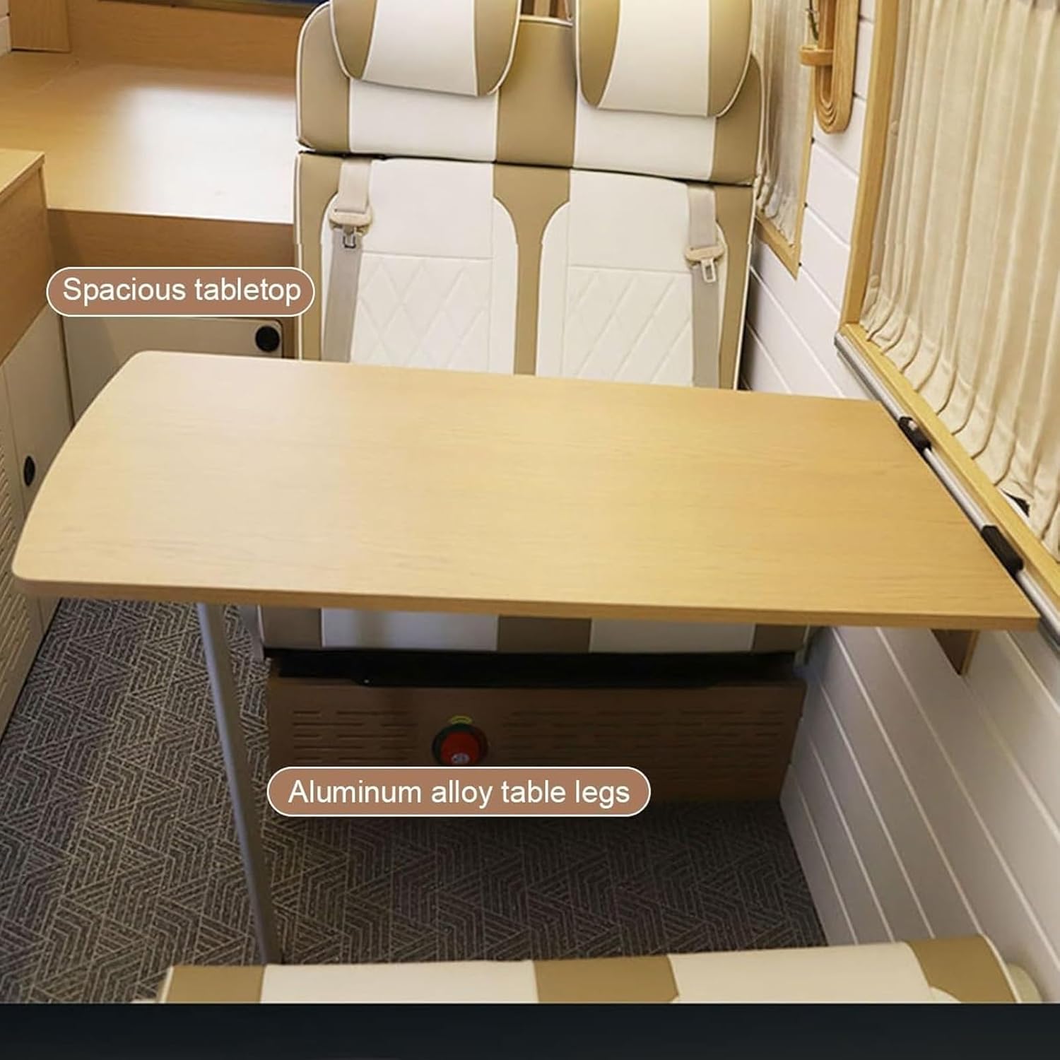 Wall Mounted RV Dinette Table, Foldable Multi-Functional Workstation for Motorhome, Space-Saving Desk for Travel, Ideal for Camping and Outdoor Use