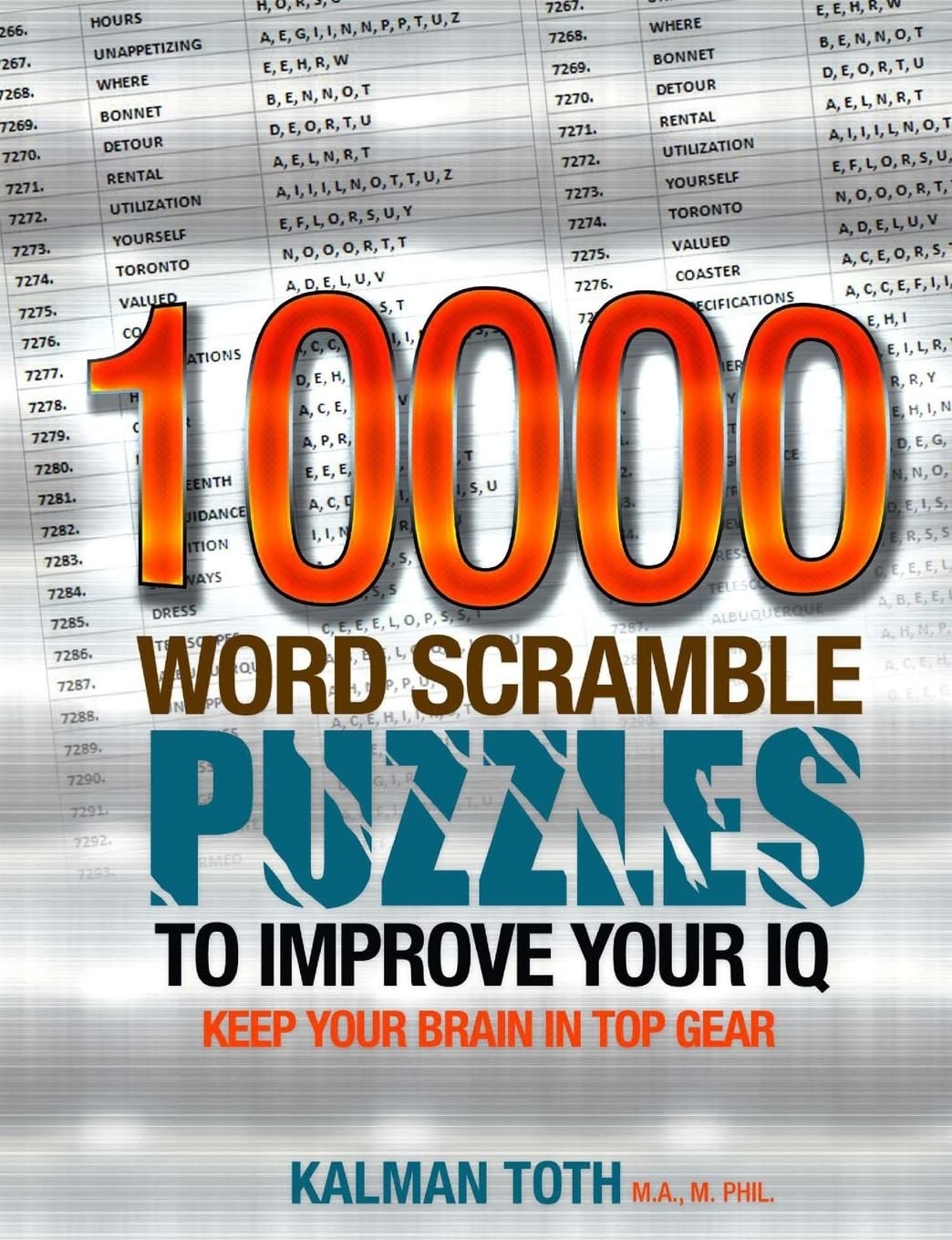 10000 Word Scramble Puzzles to Improve Your IQ (IQ BOOST PUZZLES) Paperback – Large Print, September 24, 2013