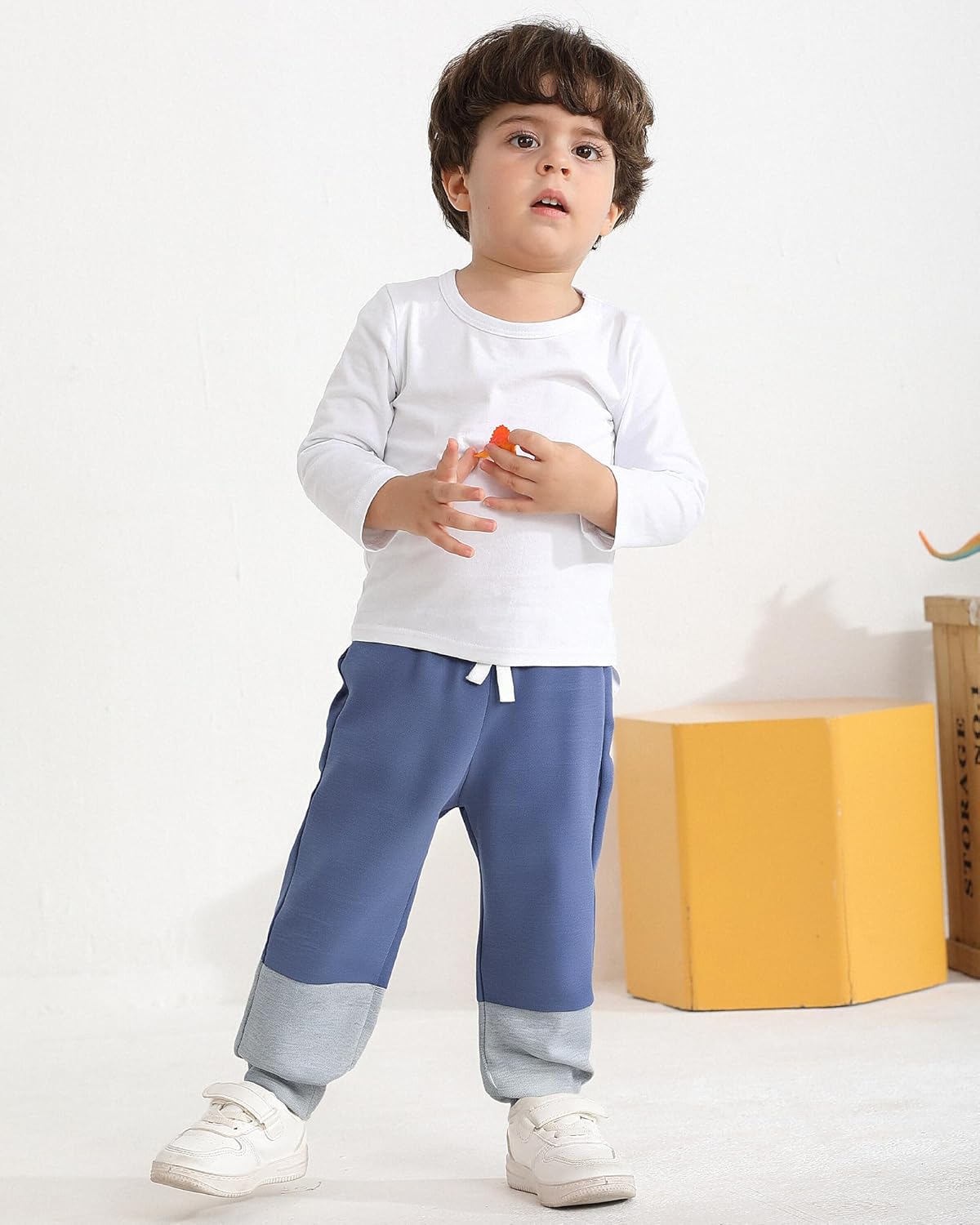 Baby Boy Pants 3 6 9 12 24 Months Toddler Boy Sweatpants Newborn Baby Sweatpants 2T 3T 3 Pack Infant Boys Pants - Image 2