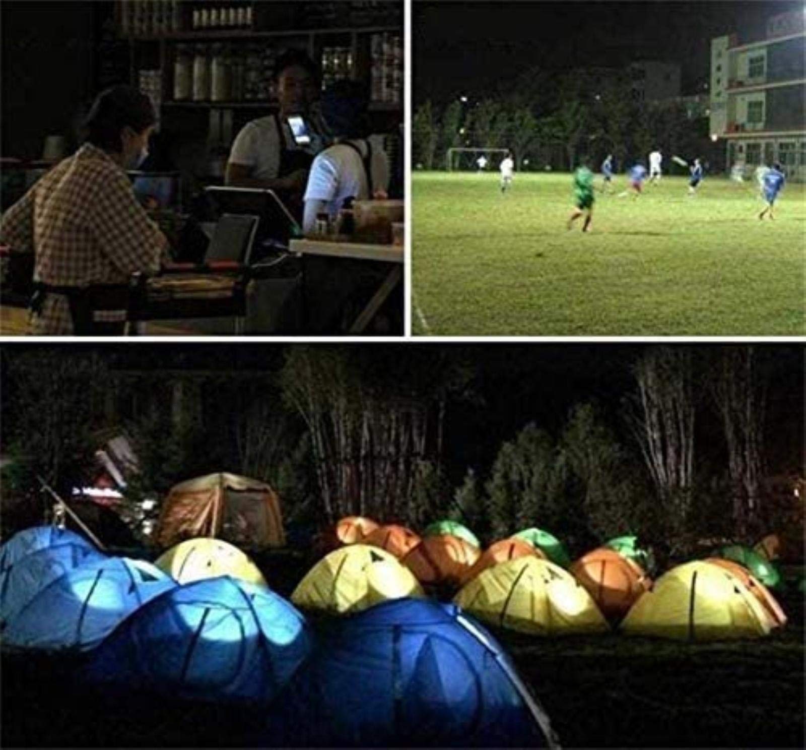 Luce Di Lavoro Luce Di Emergenza Portatile per Esterni Faretto Impermeabile Proiettore a Led Luce Di Proiezibrillante Giardino Paesaggio Illuminaziquadrata Lampistradale 100W