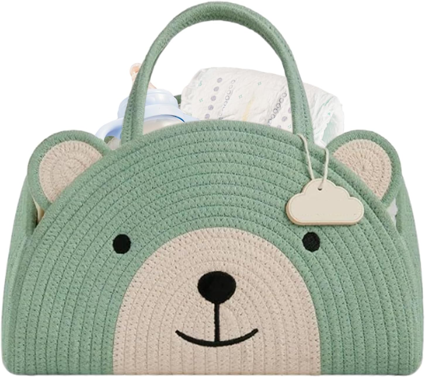 Diaper Basket - Spacious Nursery Hamper,Diaper Holder Organizer | for Girls Boys Kids Party Travel Road Trips Daycare Outdoor Changing Table Crib Bedside Car