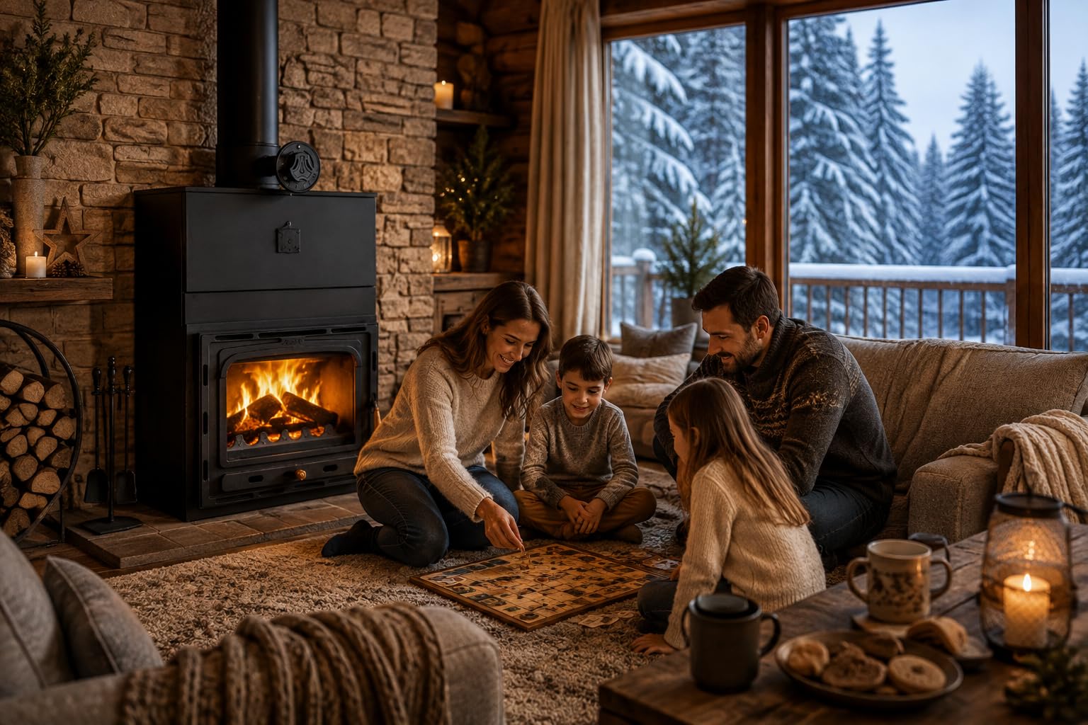 Prity cm, inserto per camino, potenza di riscaldamento 13,5 kW, efficienza A, tubo per fumo Ø 150 mm, porta in ghisa, forno a legna compatto per ambienti di piccole e medie dimensioni