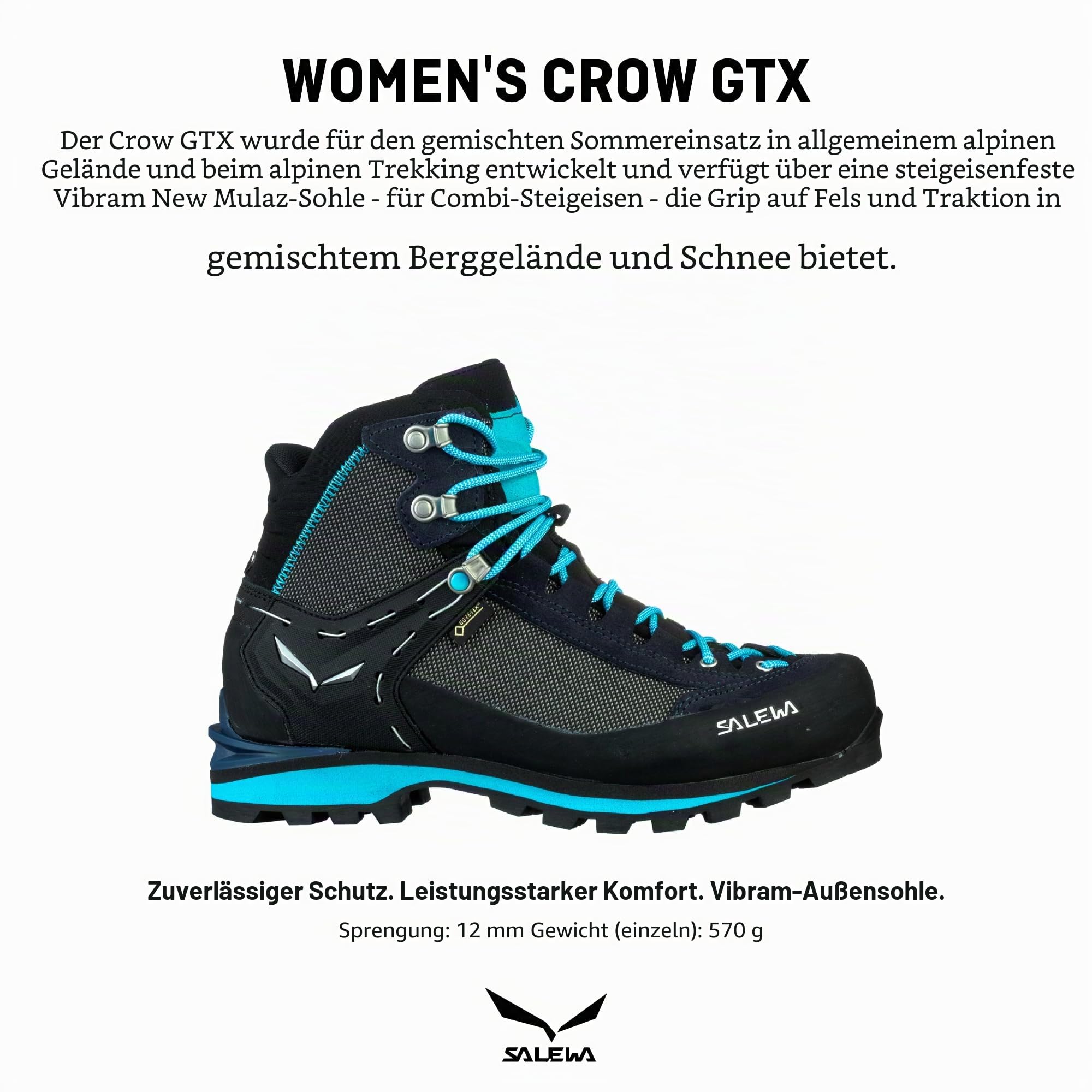 Salewa Crow Gore-Tex Damen Wanderstiefel