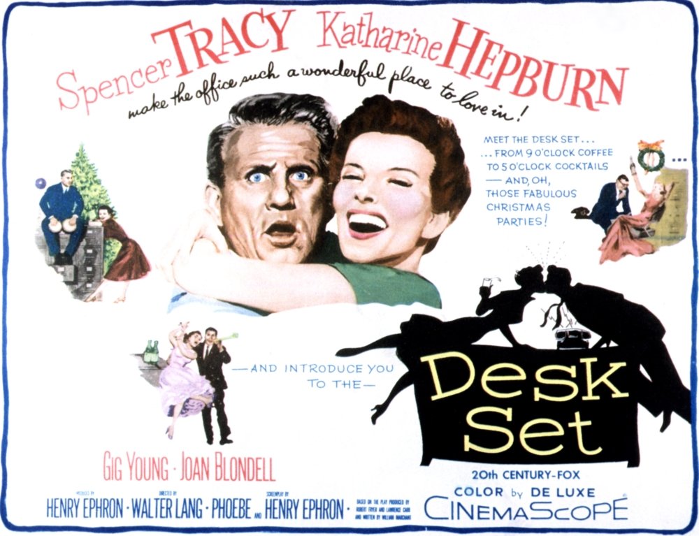 Amazon.com: Posterazzi The Desk Set Spencer Tracy Katharine