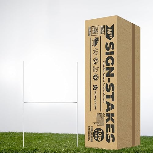 VIBE INK - Marco de metal resistente en forma de H, estaca para letreros corrugados de 4 mm disponible en Yaxa Colombia