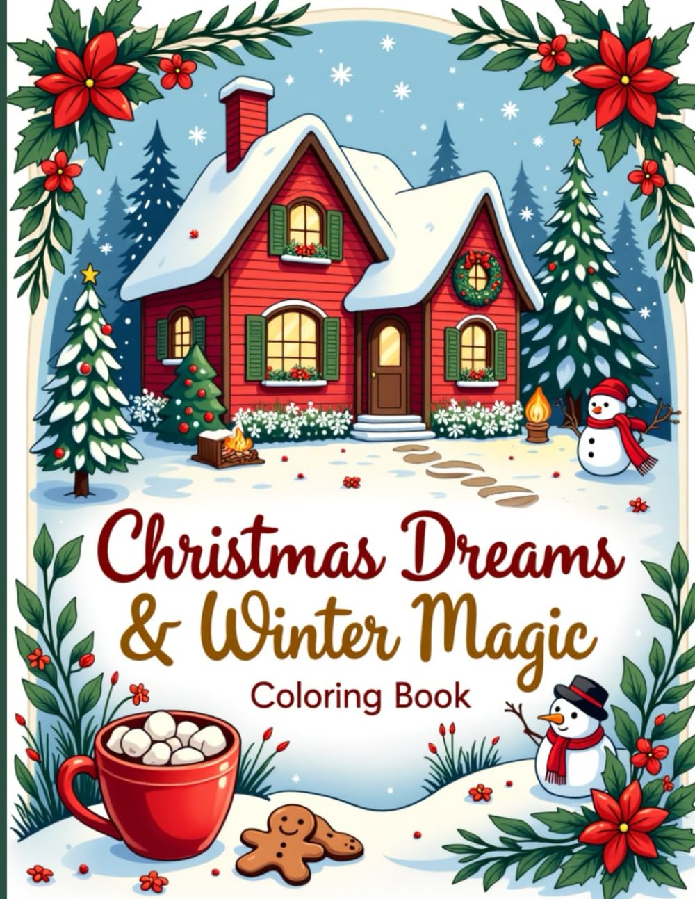 Christmas Dreams & Winter Magic Coloring Book: Gentle Holiday Coloring Pages for Calm, Joy & Winter Magic