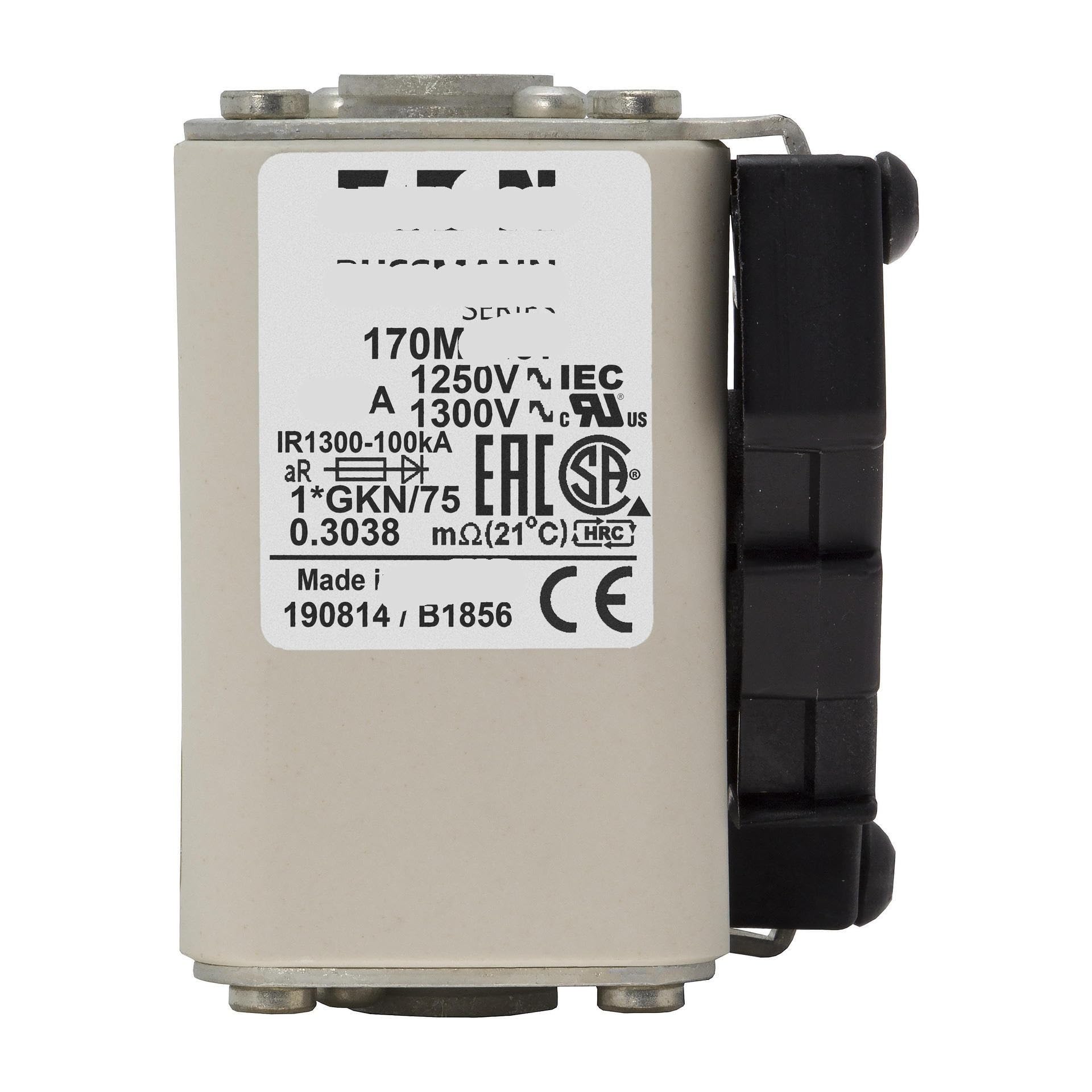 Fusible 170M3491 Serie Cubo Estándar Europeo de Extremo