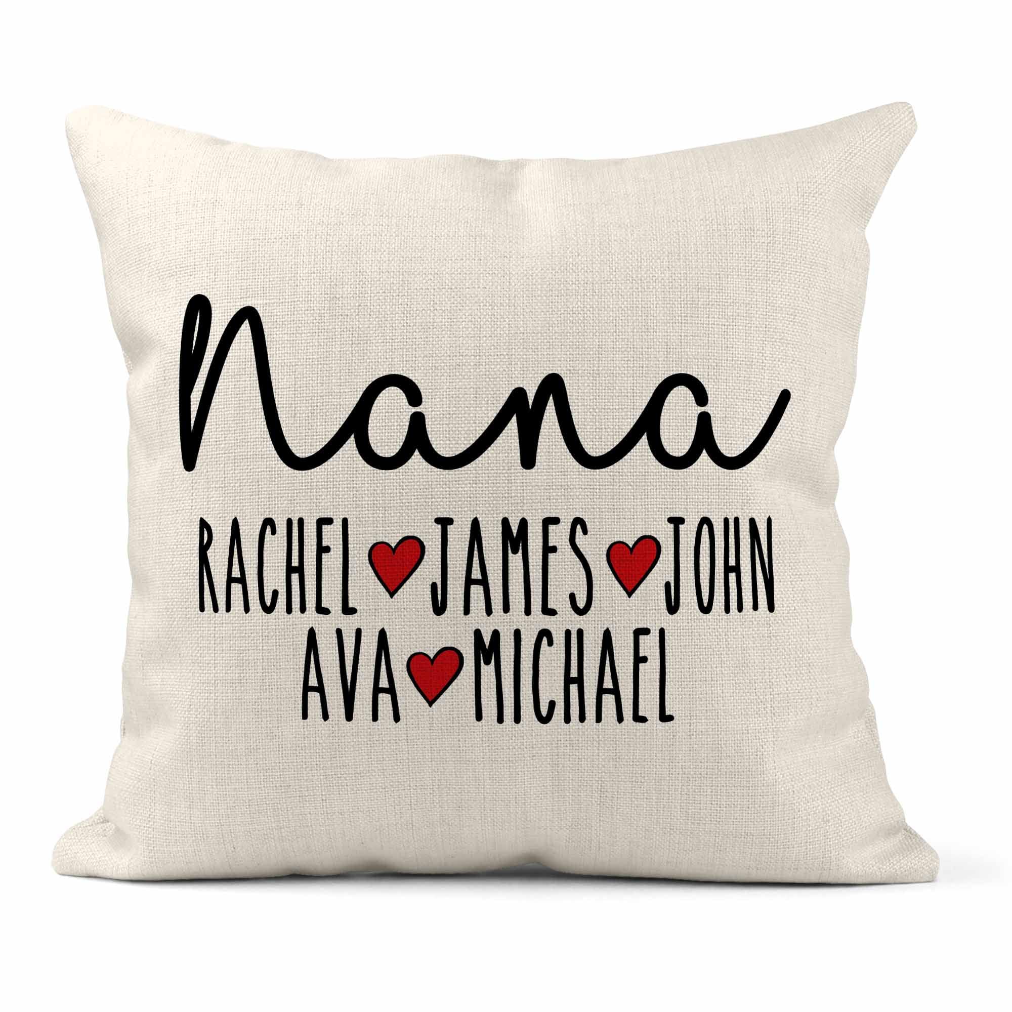 Grandma's Pillow - Customized Mom & Grandma Gifts - Linen, 16 x 16