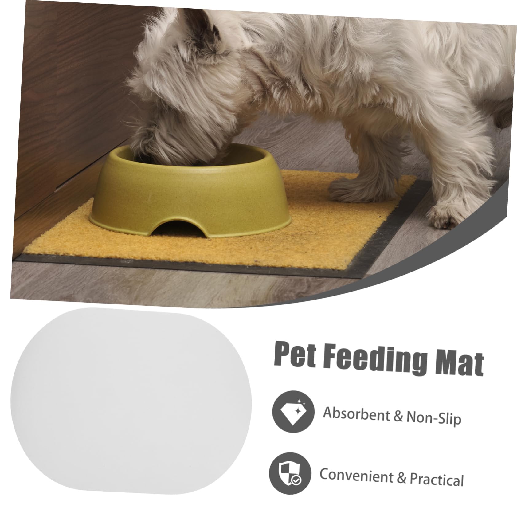 INOOMP 4pezzi Tappetino Assorbente Per Animali Domestici Asciugatura Rapida e Proteggi Pavimento Da Macchie e Sprechi Design Elegante Per Cani e Gatti
