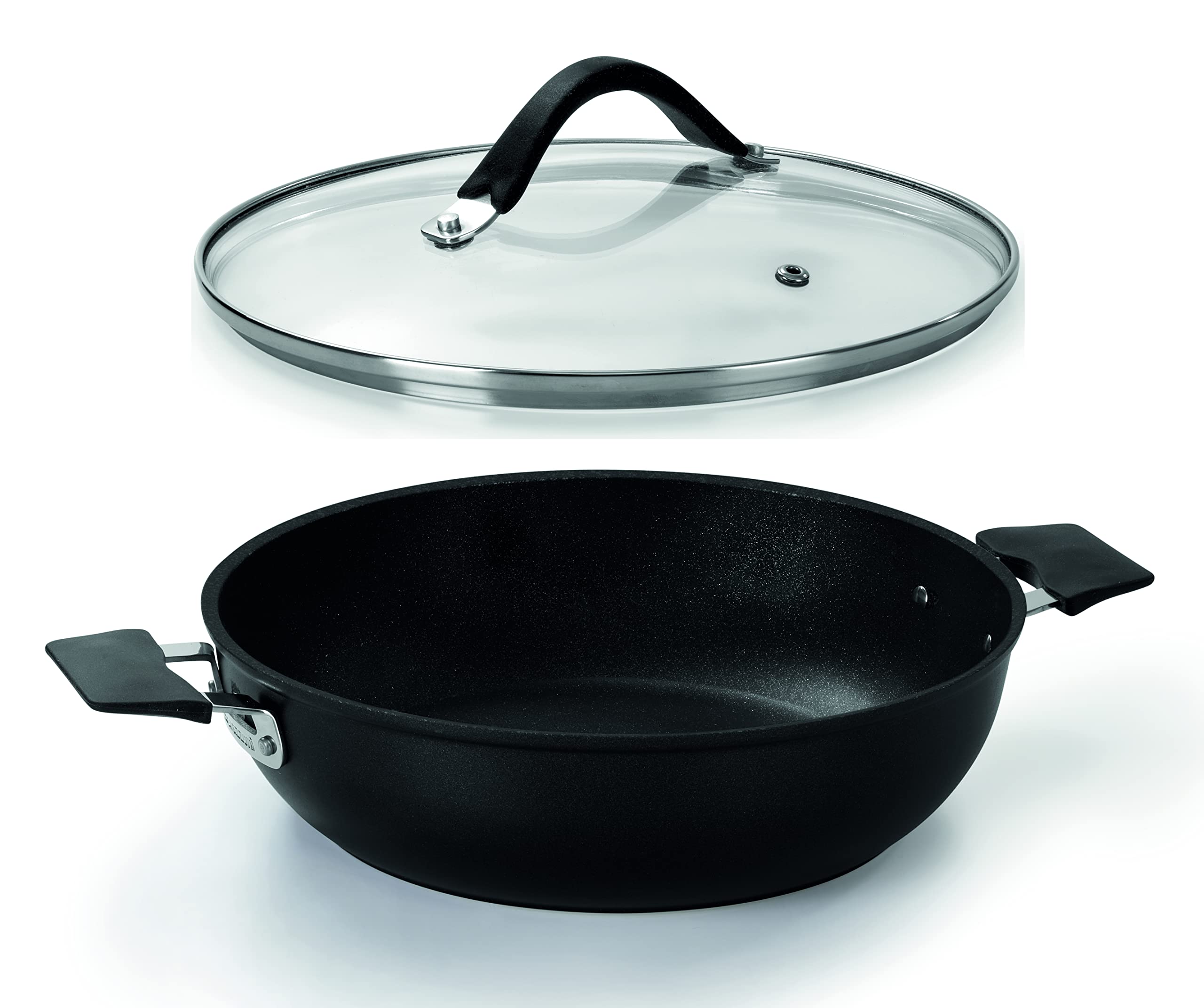 Amazon｜IH対応 蓋付 ローキャセロール 28cm 33-CARATI｜両手鍋