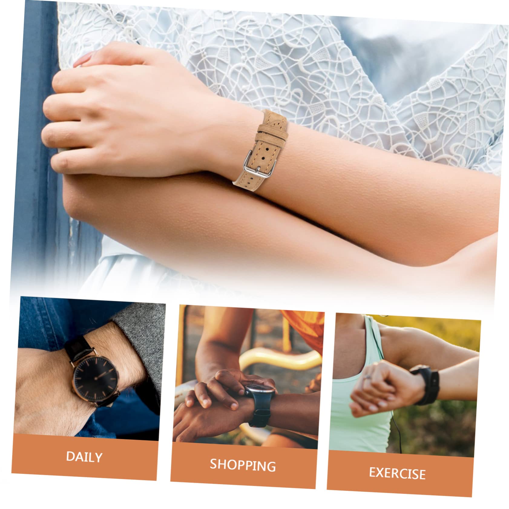 Uonlytech 2pièces Bracelet De Montre Douce Pour Hommes Et Femmes Remplaçable Confortable Et Élégant Accessoire Pour Usage