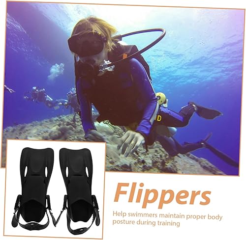 Miniatura 7 de Aletas cortas ajustables para nadar y esnórquel, aletas de agua de ajuste anatómico para hombres y mujeres, diseño cómodo que reduce la fatiga del