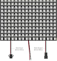 Vista 4 de SEZO Matriz LED WS2812B RGB 5050SMD Panel de pantalla LED direccionable individualmente 16x16 256 píxeles digital flexible para Arduino Imagen