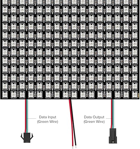 Miniatura 4 de SEZO Matriz LED WS2812B RGB 5050SMD Panel de pantalla LED direccionable individualmente 16x16 256 píxeles digital flexible para Arduino Imagen