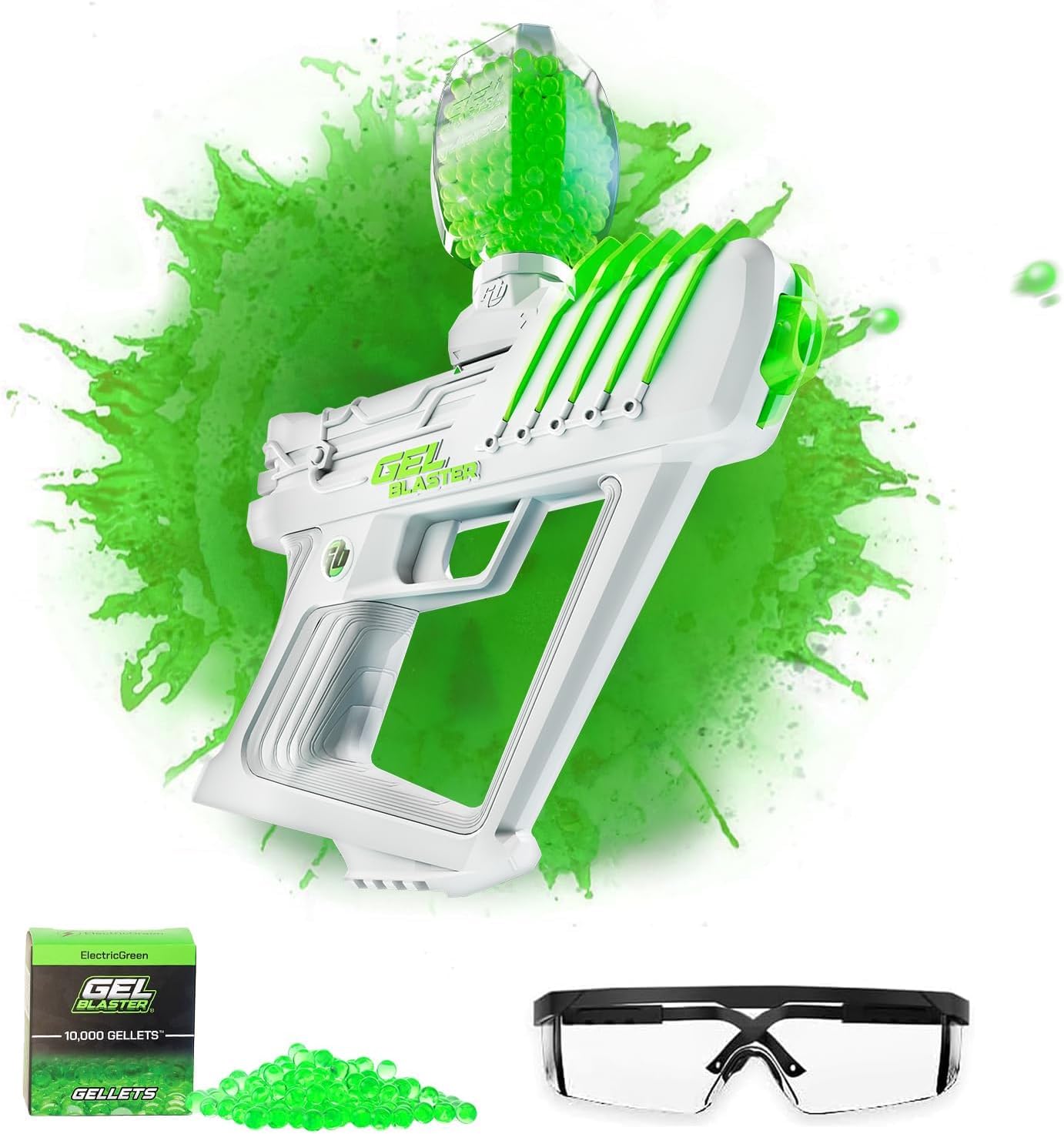Gel Blaster The Original Surge - Lanzador de Bolas de Gel de Alto Rendimiento | Modos semiautomático y automático | 10K Rondas | Alcance de 30 Metros | Incluye 800 Rondas | para Mayores de 14 años