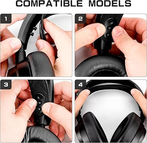 Miniatura 4 de Correas de repuesto para diadema Arctis Nova Pro, fundas de cojín compatibles con SteelSeries Arctis Nova Pro, Arctis Nova 7, 3, 1 auriculares para