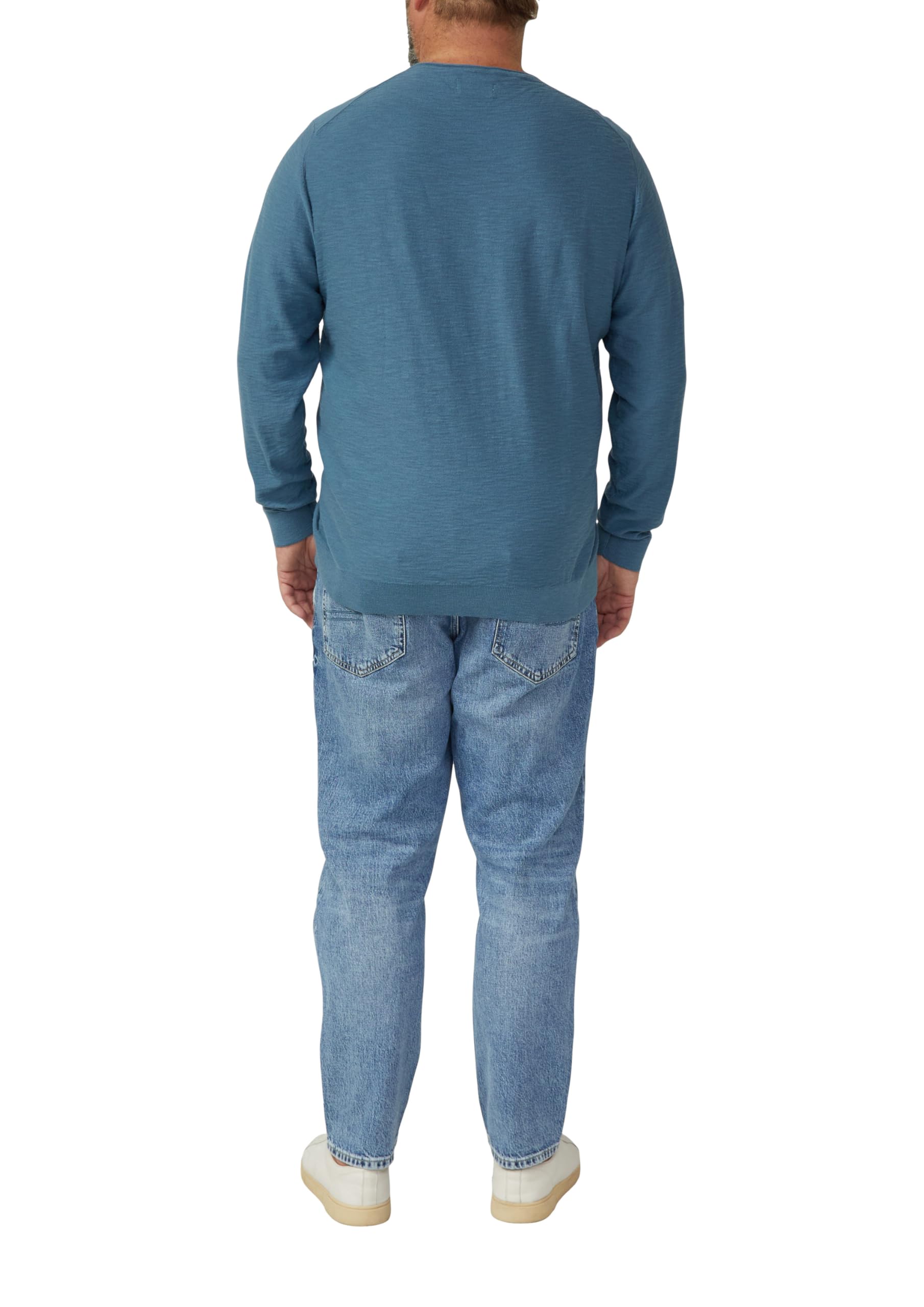 s.Oliver Strickpullover mit Flammgarnstruktur und Rollkante