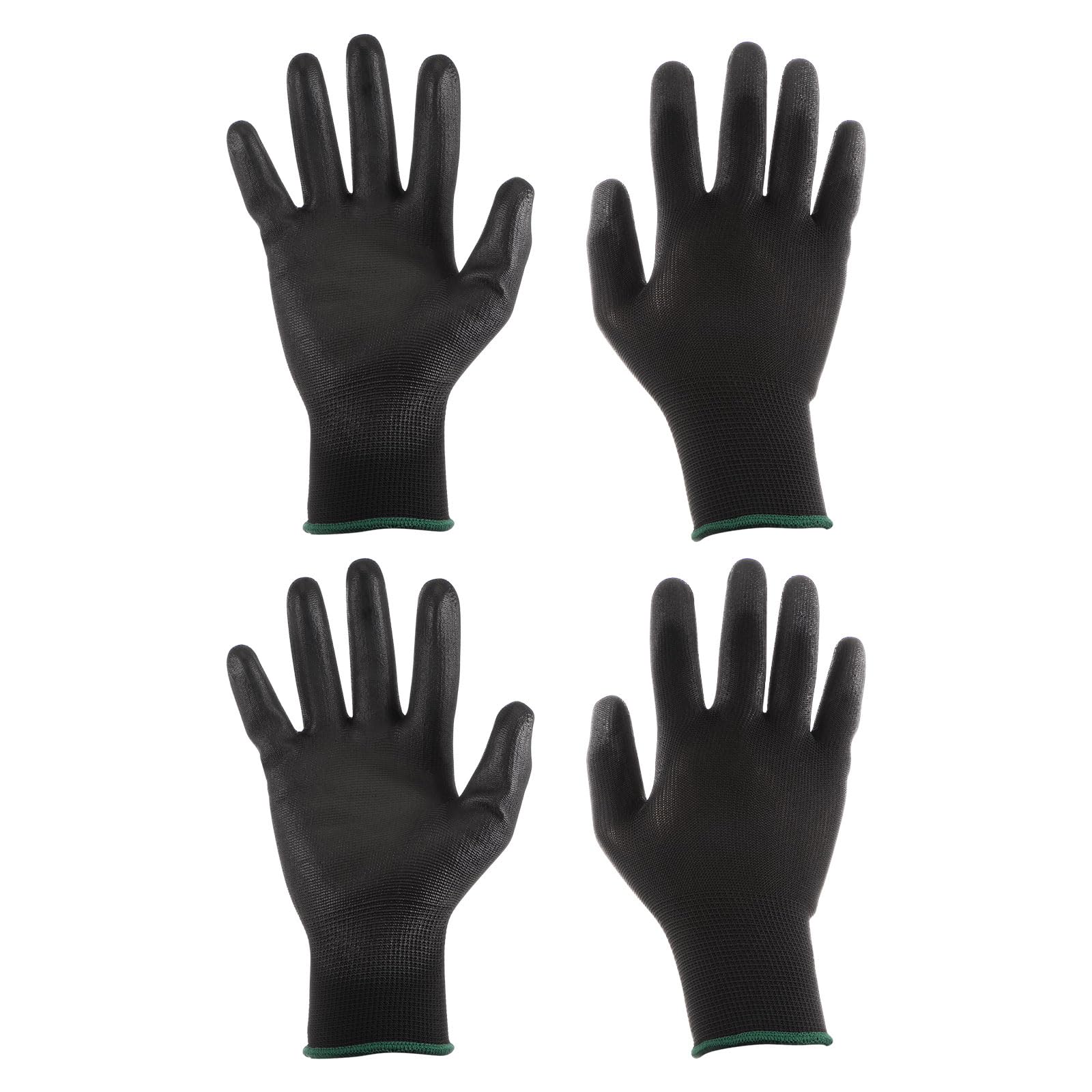 HARFINGTON Non-slip Safety Work Gloves Rubber Coated Nylon Gloves for Computer Electronics Installation and Repair