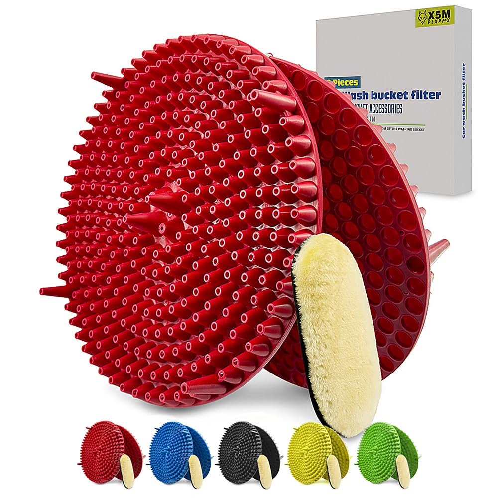 Amazon.com: 2 Pack 4-5 Gallon Car Wash Bucket Grit Trap Insert