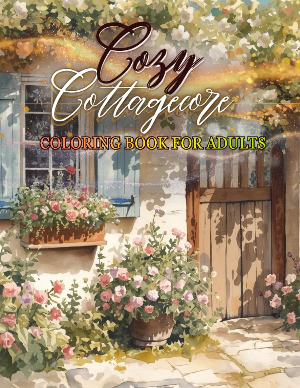 Cottagecore Coloring Book for Adults: 102 Charming Illustrations of Cottages, Flowers, Animals & Mandalas – Mindful Coloring, Fun & Relaxation for Adults