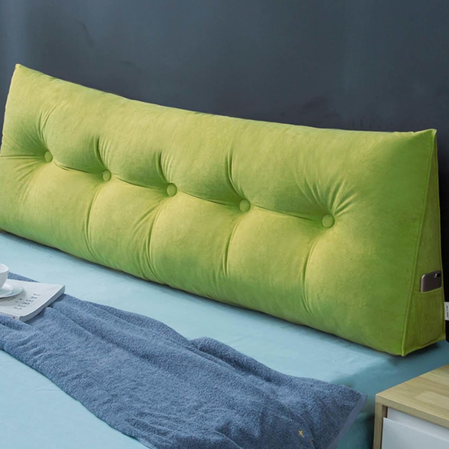 Couch Reading Cushion Wedge Cushion Headboard Bed Cushion Bed Backrest Cushion Lumbar Cushion Bed Support Cushion,07,150X20X50cm