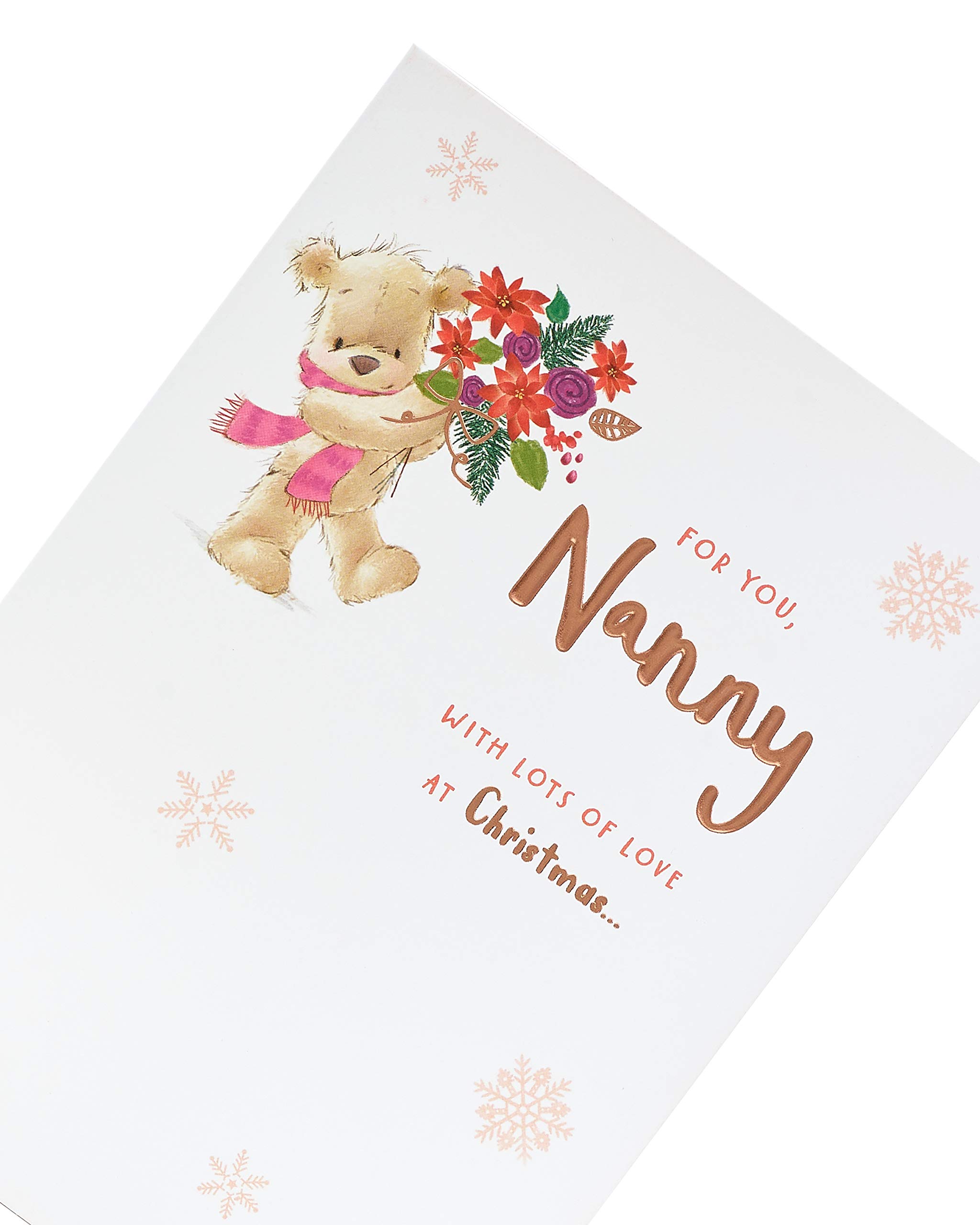 PERSONALISED CHRISTMAS CARD 'TEDDY'S ON BAUBLES' - Any Name(s) | UK - View #10