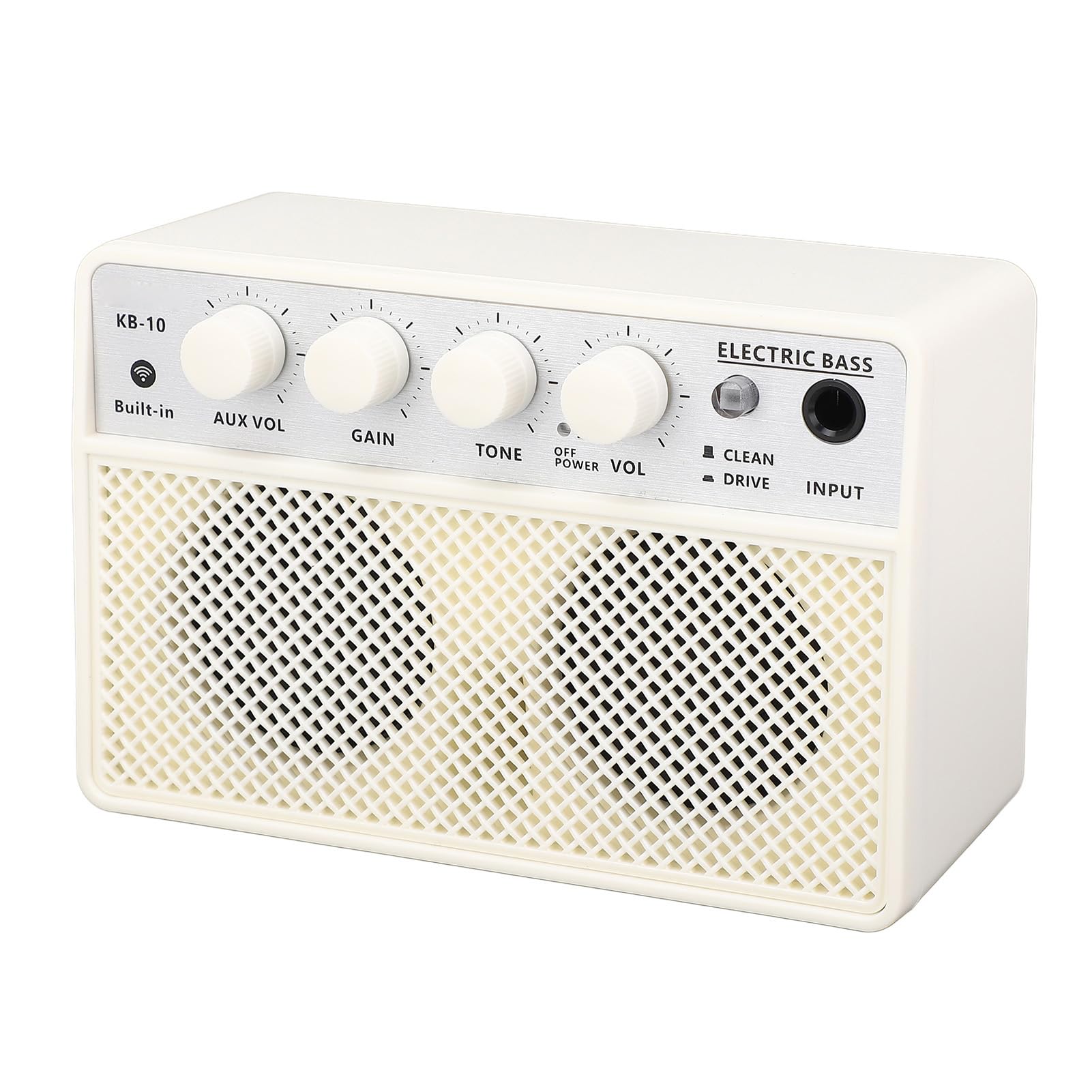 Amplificador de bajo compacto Bass Amplificador Portátil DC5V 1A Bajo Altavoz con Doble Batería de Larga Duración para Músicos-ABS Material