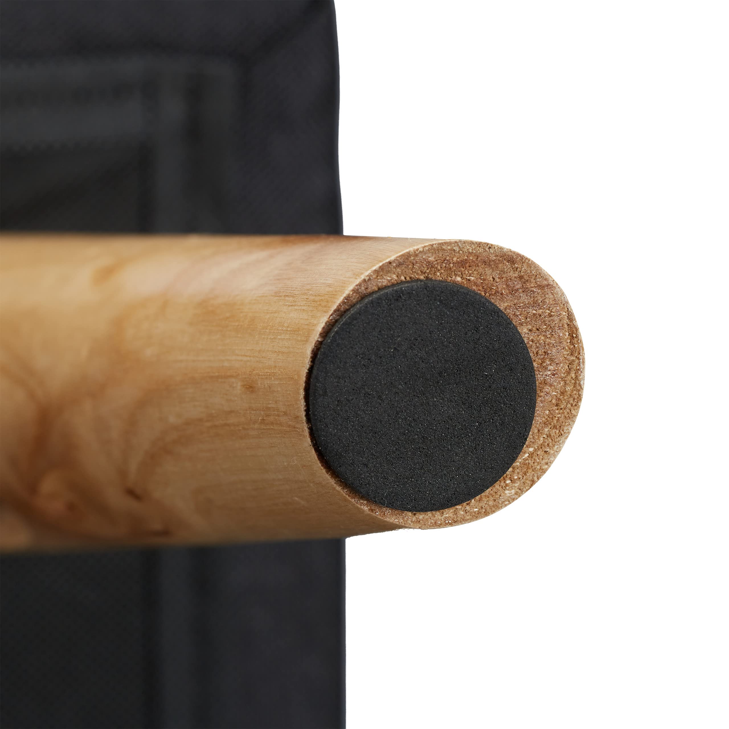 Relaxdays Taburete Bajo, Puff Asiento Almacenaje, Baúl Almacenamiento, 1 Ud., Madera-Tela, 40 x 40 x 40 cm, Negro