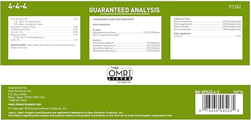 Miniatura 7 de Jobe's Organics 09026 Fertilizante, 4 lb & Jobe's Organics 09526 Fertilizante granular orgánico multiusos 4-4-4, 4 lb