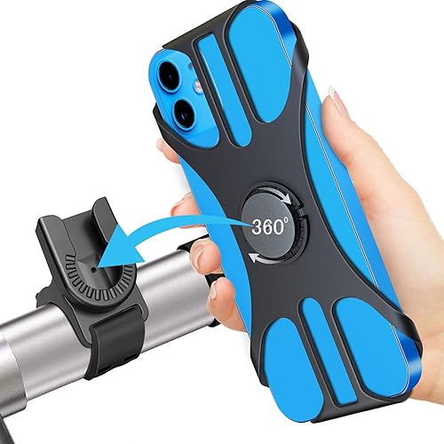 Soporte desmontable para teléfono celular, soporte universal para teléfono celular, giratorio de 360°, soporte de teléfono ajustable para bicicleta,