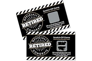 Happy Retirement Retirement Party Game Scratch-Off Cards