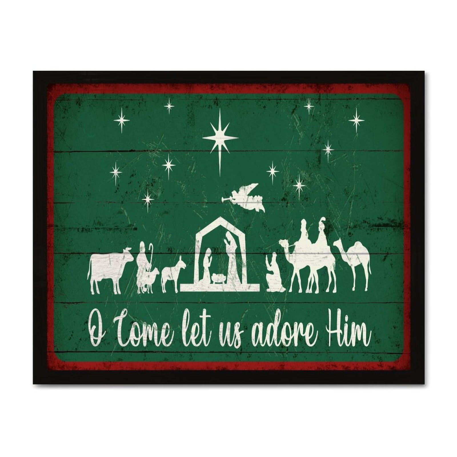 Panneau religieux catholique pour table intérieure et Noël