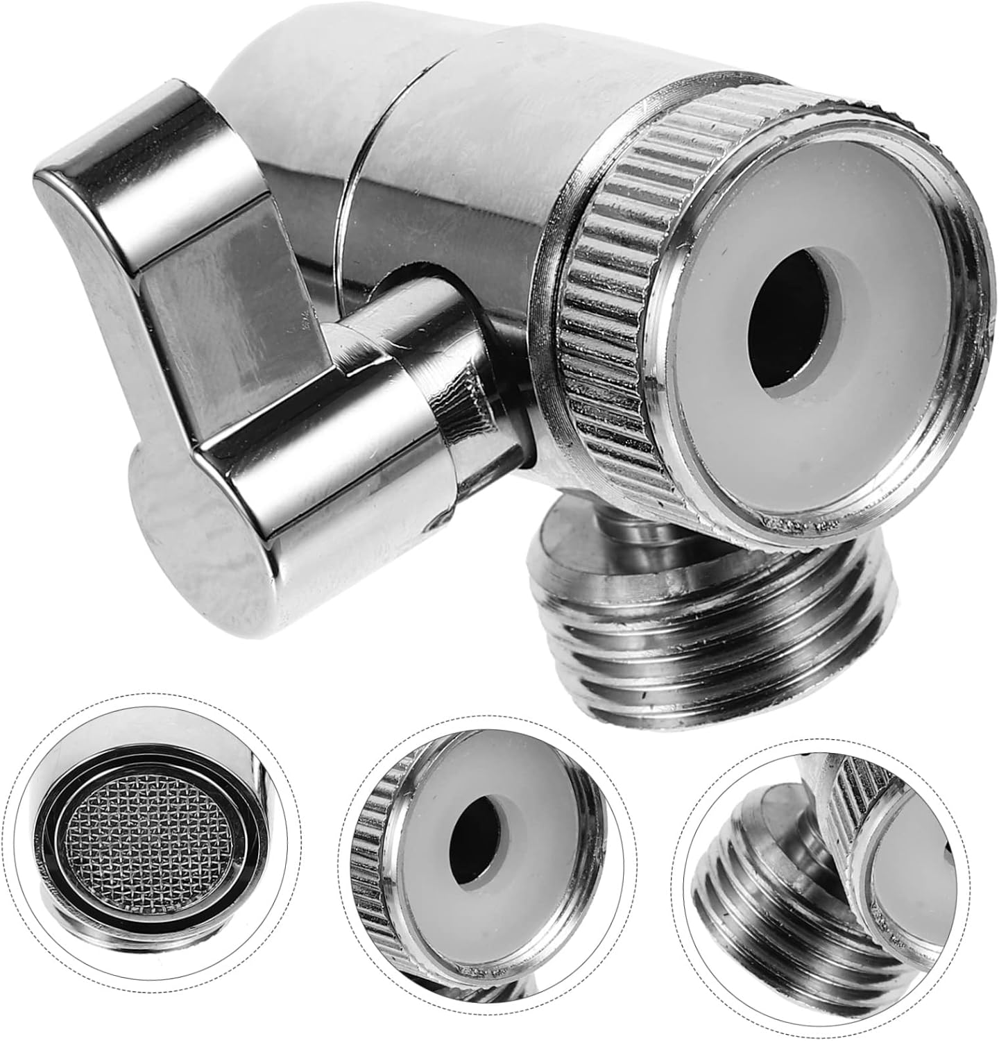 Bathtub Faucet Valve Tub Diverter Spout Connector for Faucets Metal Bathroom Tap Adapter with Easy Installation and Leak Resistant Control for Water