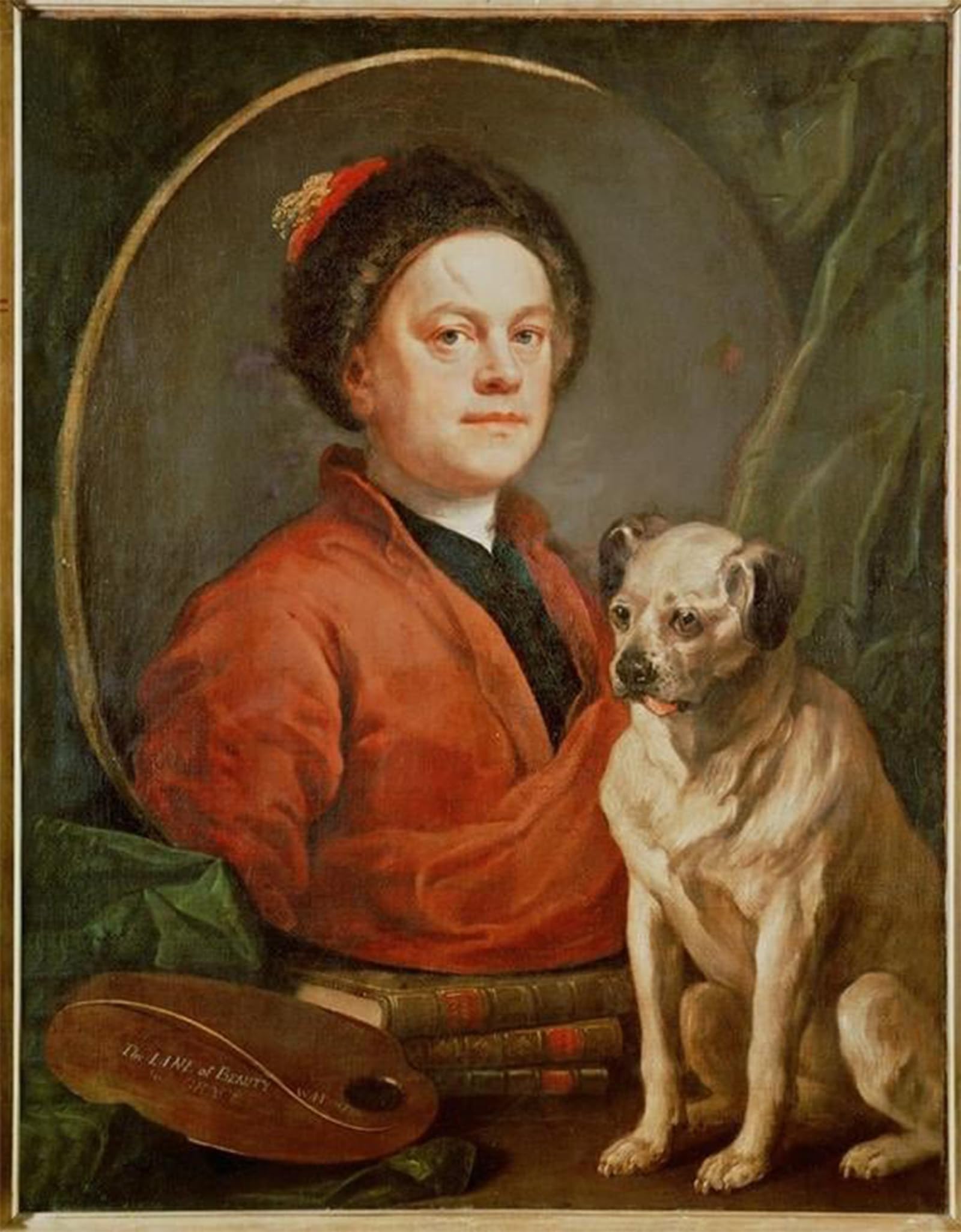 POSTERIIk Famous Print Pop Art Wall Art Graffiti self portrait by William Hogarth Art Prints for Home Decor 60x90cm