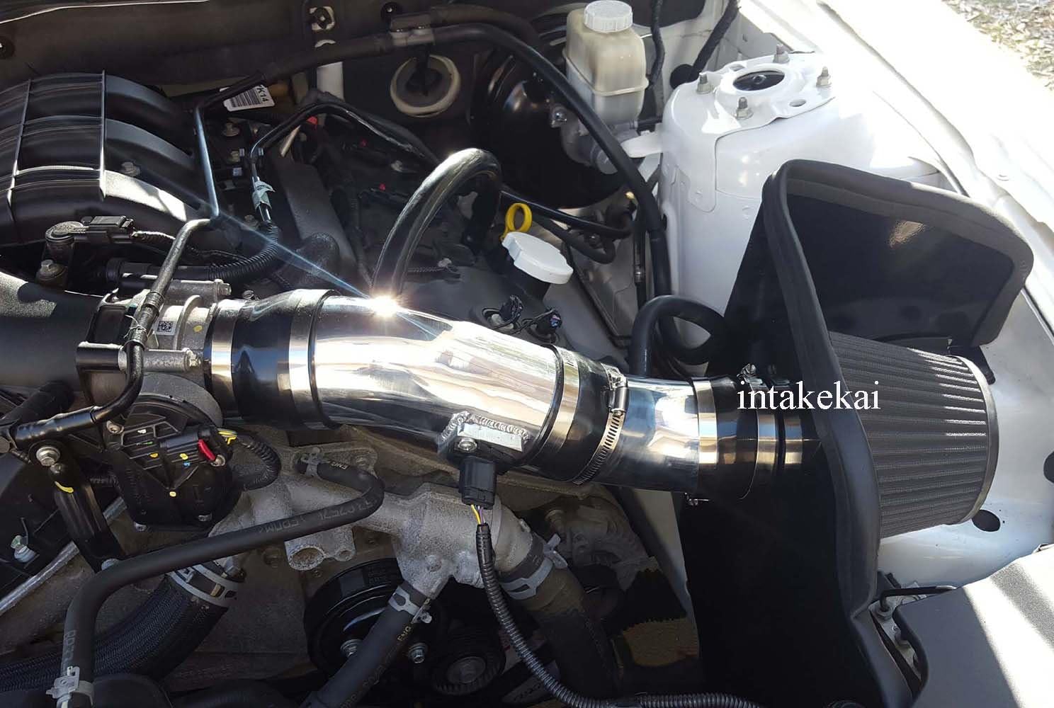 INTAKEKAI Performance Air Intake (Compatible with 2011 2012 2013 2014 FORD MUSTANG 3.7 3.7L MODELS) (SILVER FILTER)