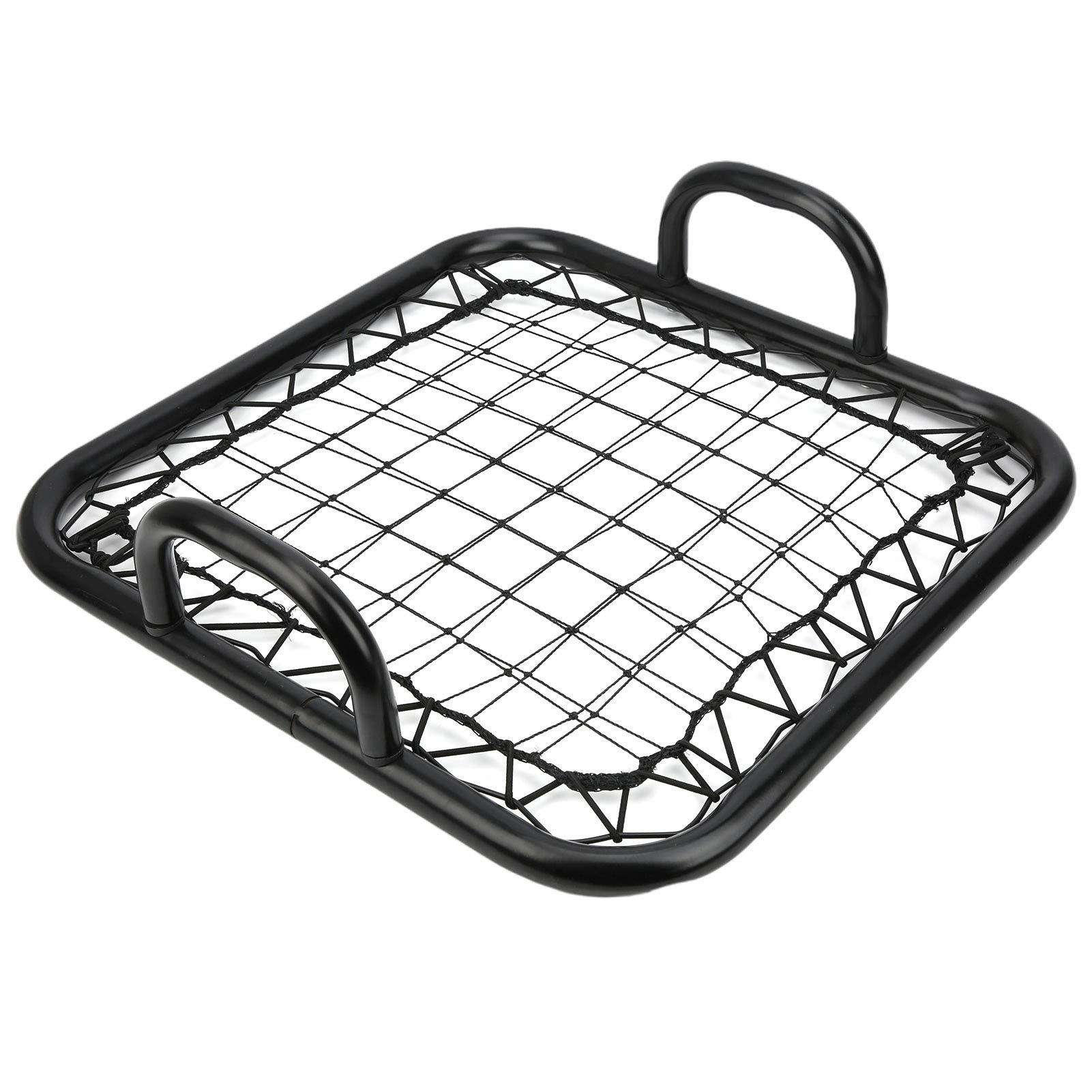 Rebotador de Fútbol Portátil, Equipo de Entrenamiento de Portero de Tamaño Pequeño con Diseño Desmontable y Tornillos de Acero Inoxidable, para Puerta de Fútbol Negro 50x50x12cm