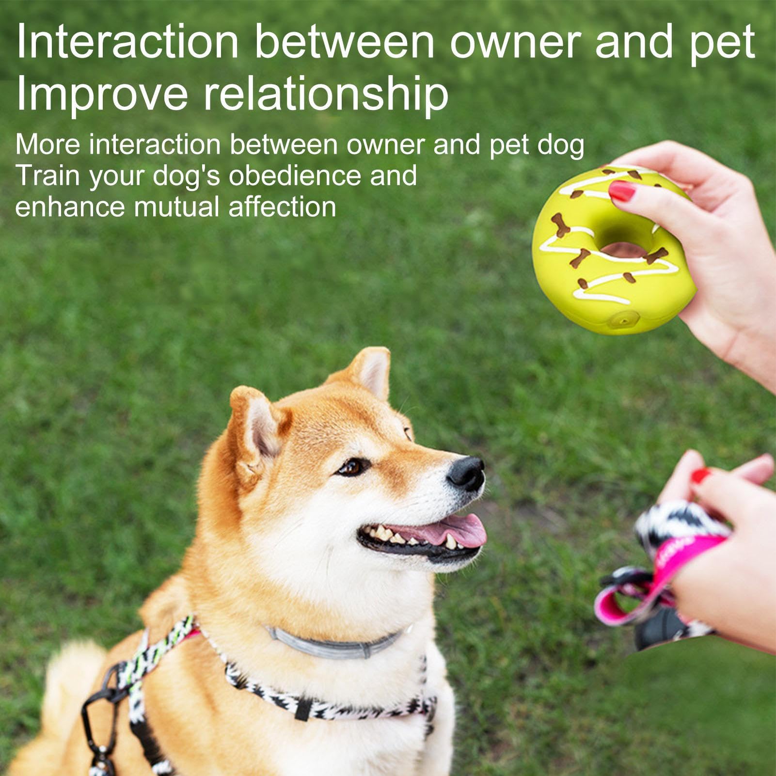 Haustier Spielzeug 3 Stück Donut Form - Quietschendes Kauspielzeug