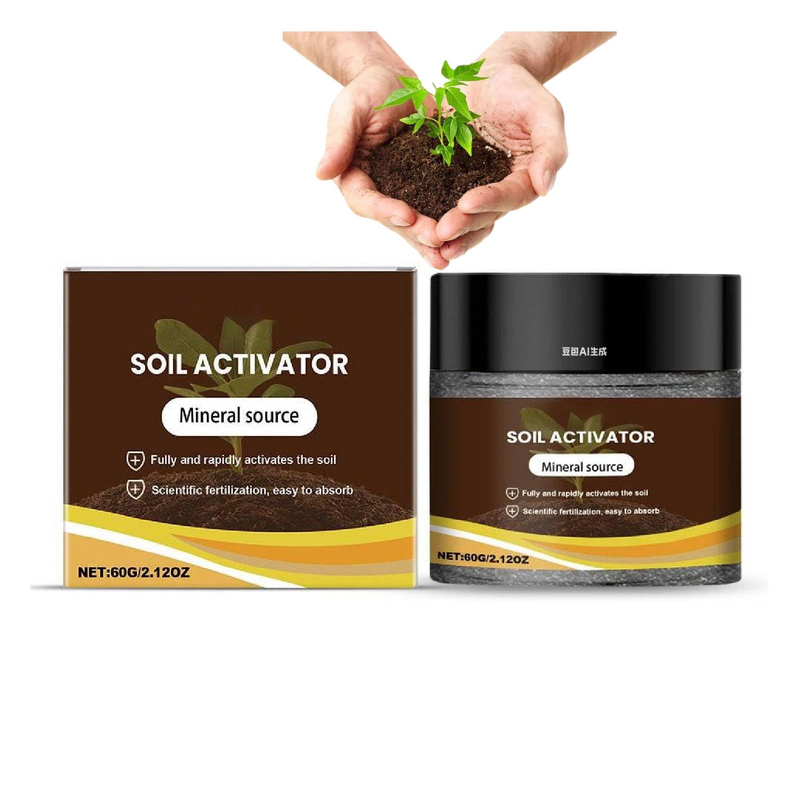 2026 Soil Activator, Organic Soil Conditioner &Bone Meal Fertilizer for Plants Vegetables Flowers Grass,raised Garden Beds,Potting Mix, Promote Germination &Root Growth,Improves Soils Health (60g)