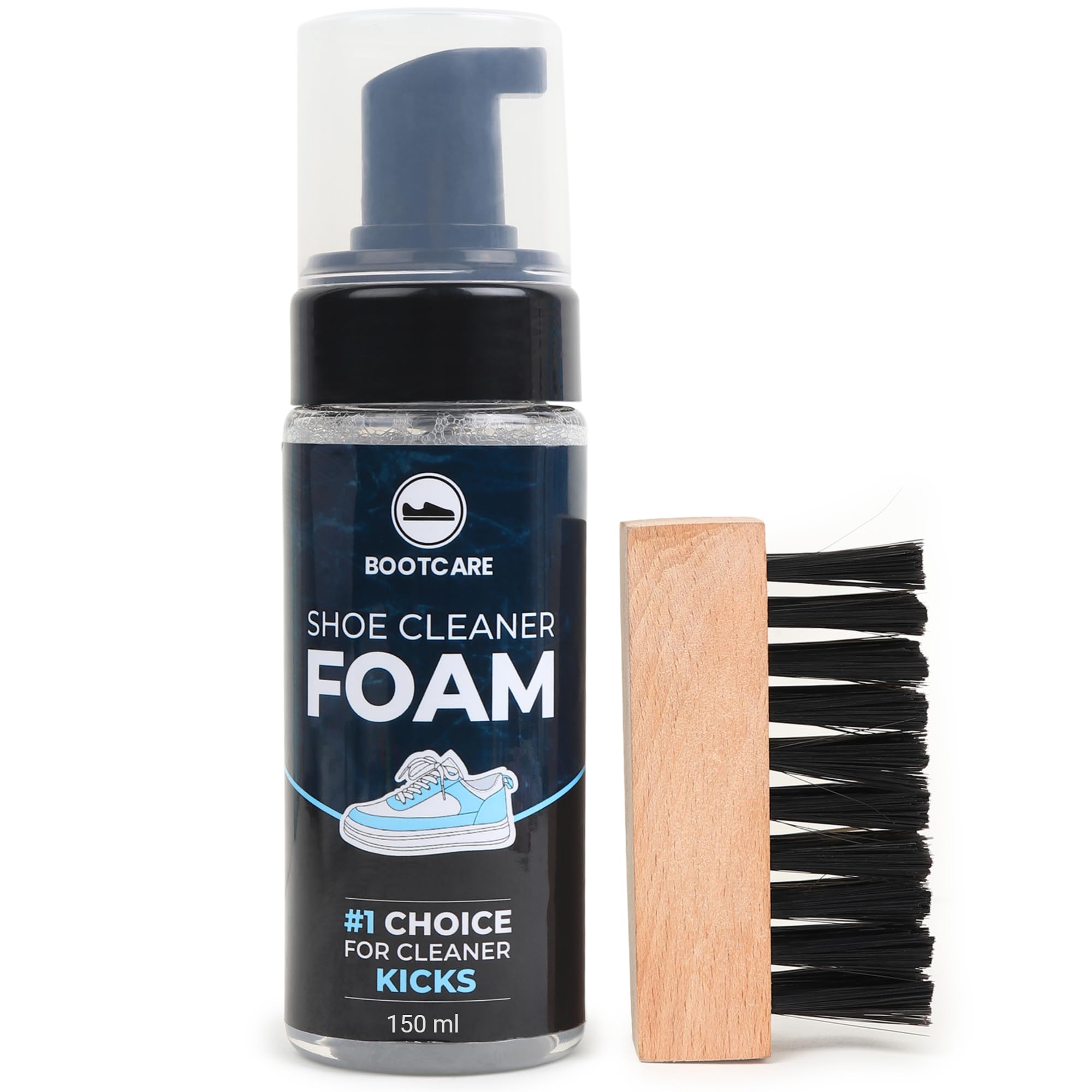 BootCare Rapid Shoe Cleaning Kit (150ML) Shoe Foam Cleaner & All Purpose Shoe Brush, Shoe Cleaning Kit, Shoe Cleaner Kit For Sneaker,Sports Shoe Etc Foam Spray Cleaner (Rapid Kit) (B0CTXJVZ93) Amazon Price History, Amazon Price Tracker
