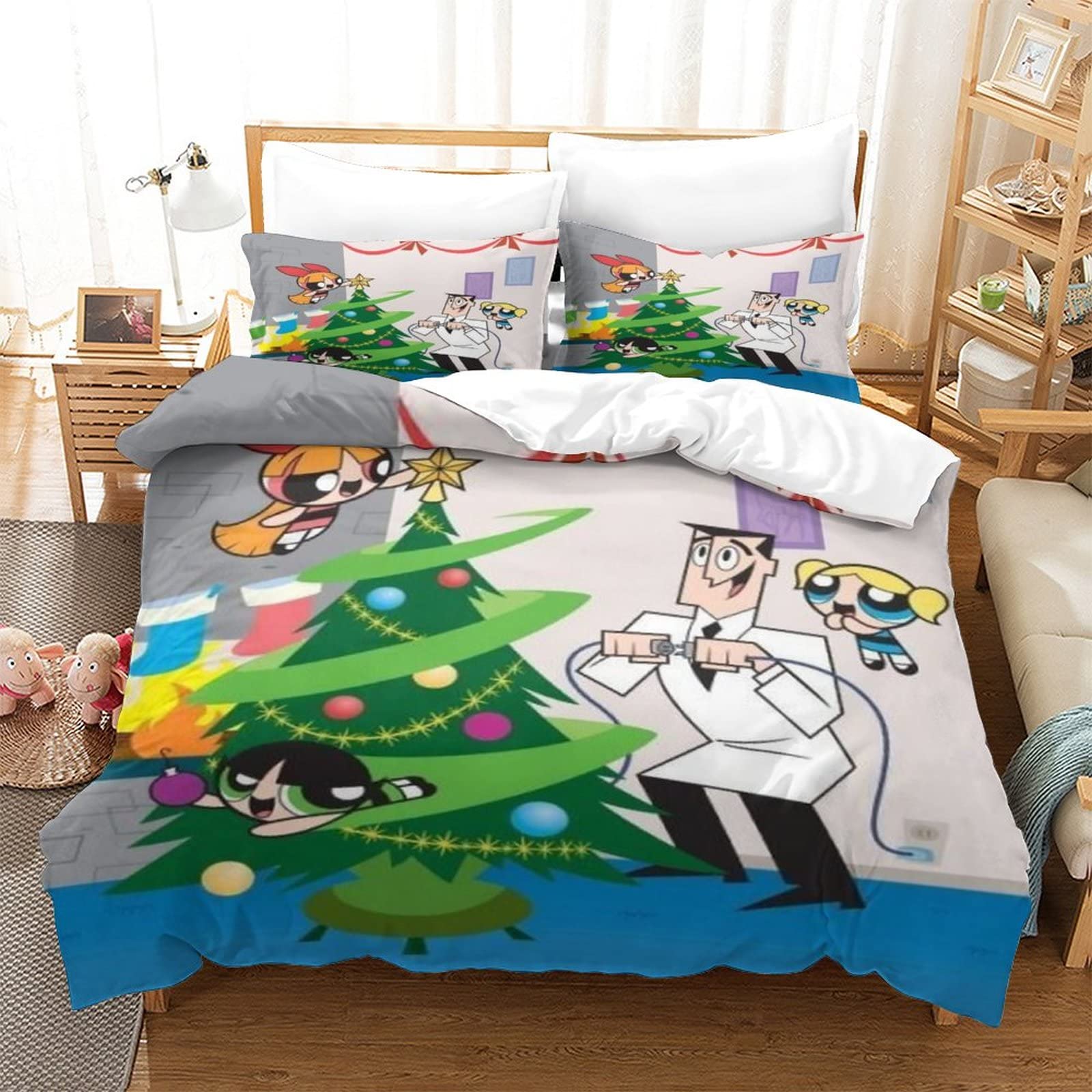 Lot Literie Vintage Les Super Nanas (Powerpuff Girls) – Twin – 3 Pièces