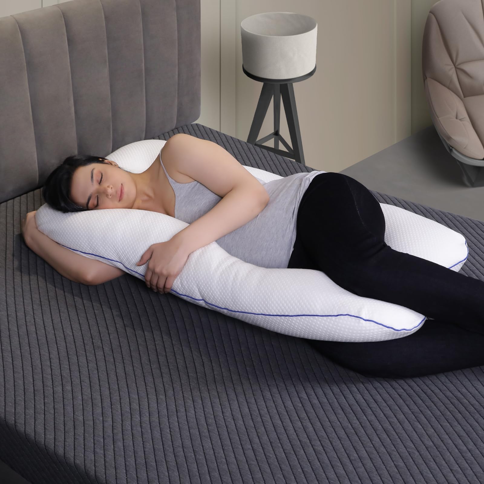 See full amazon price history chart for The Sleep Company Pregnancy Pillow | U Shape | 100% Cotton | Removable Cover | Back Pain Relief, Belly Support | Maternity Pillow For Sleeping | MultiPurpose - Baby Nursing | Pregnancy Gifts for Women The Sleep Company Pregnancy Pillow | U Shape | 100% Cotton | Removable Cover | Back Pain Relief, Belly Support | Maternity Pillow For Sleeping | MultiPurpose - Baby Nursing | Pregnancy Gifts for Women (B0C6QC8XPP) Amazon Price History, Amazon Price Tracker