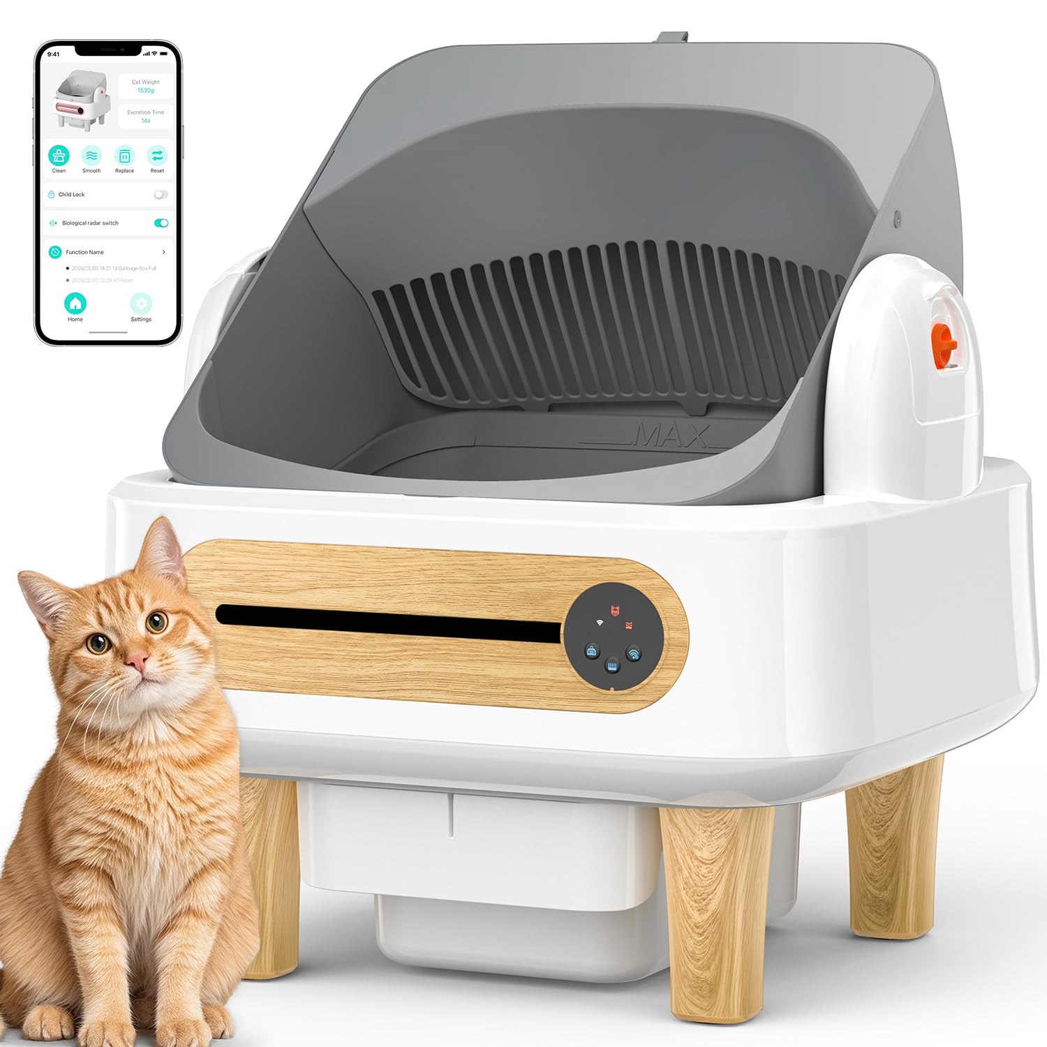 Amazon.com: RPZ Automatic Cat Litter Box Self Cleaning, Robot