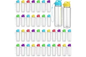 Domensi 50 Piece Water Bottle Bulk Pack