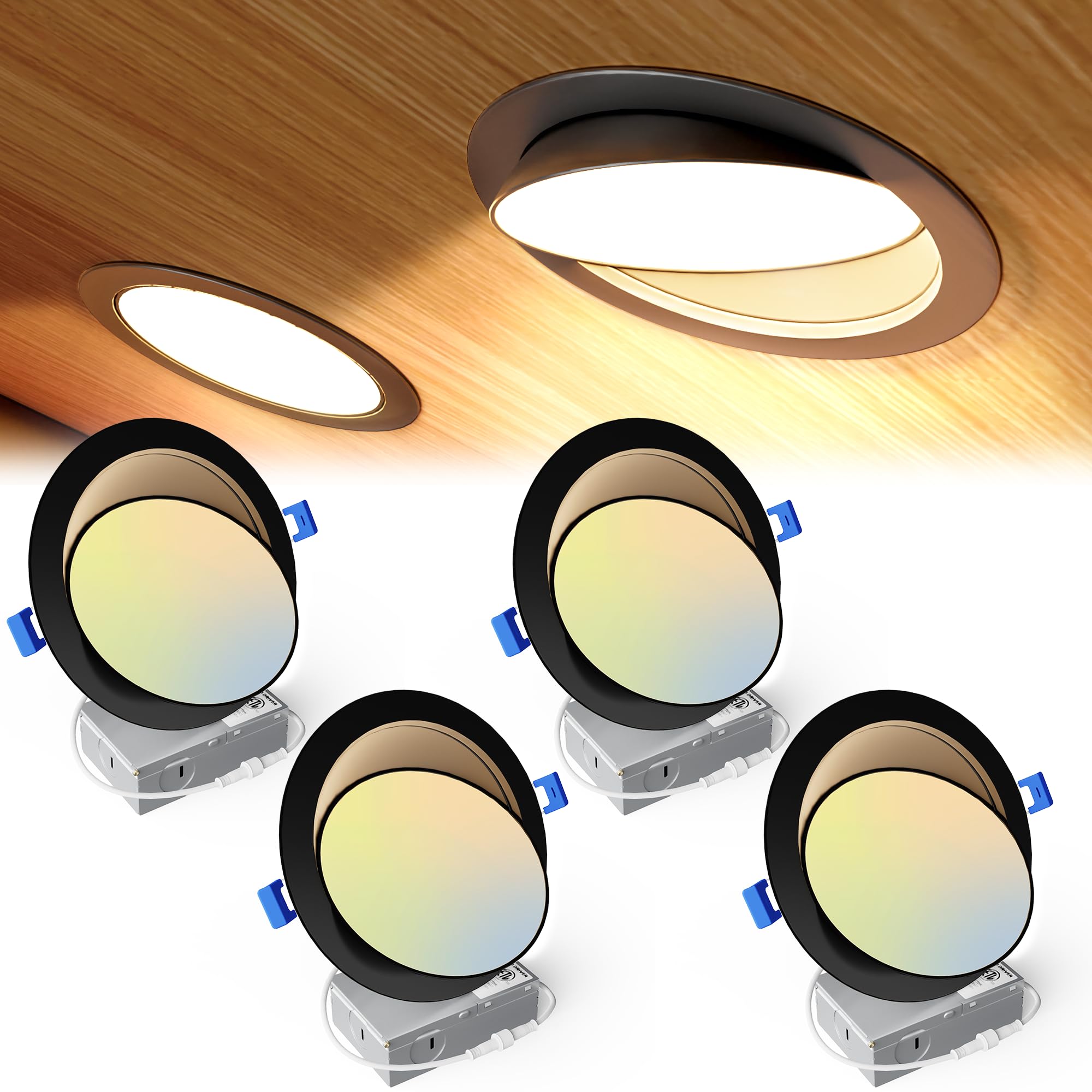 Ensenior LED Recessed Lights - 4 Pack -14