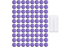 80 Pieces Acrylic Purple Glass Marbles for Classic Marble Games