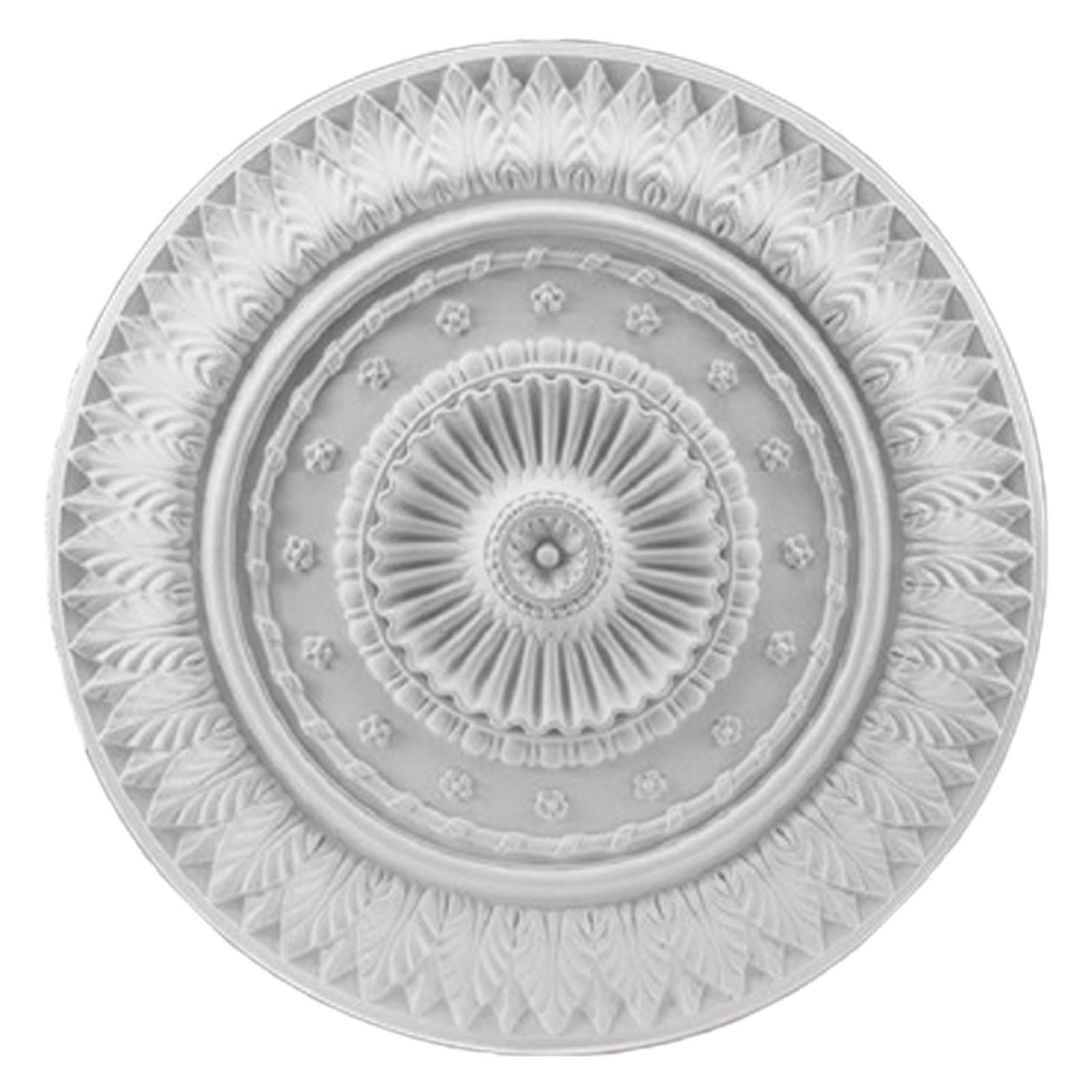 Foelanne White P Pu Decorative Ceiling Light Medallion White 29-70Cm(,67Cm)